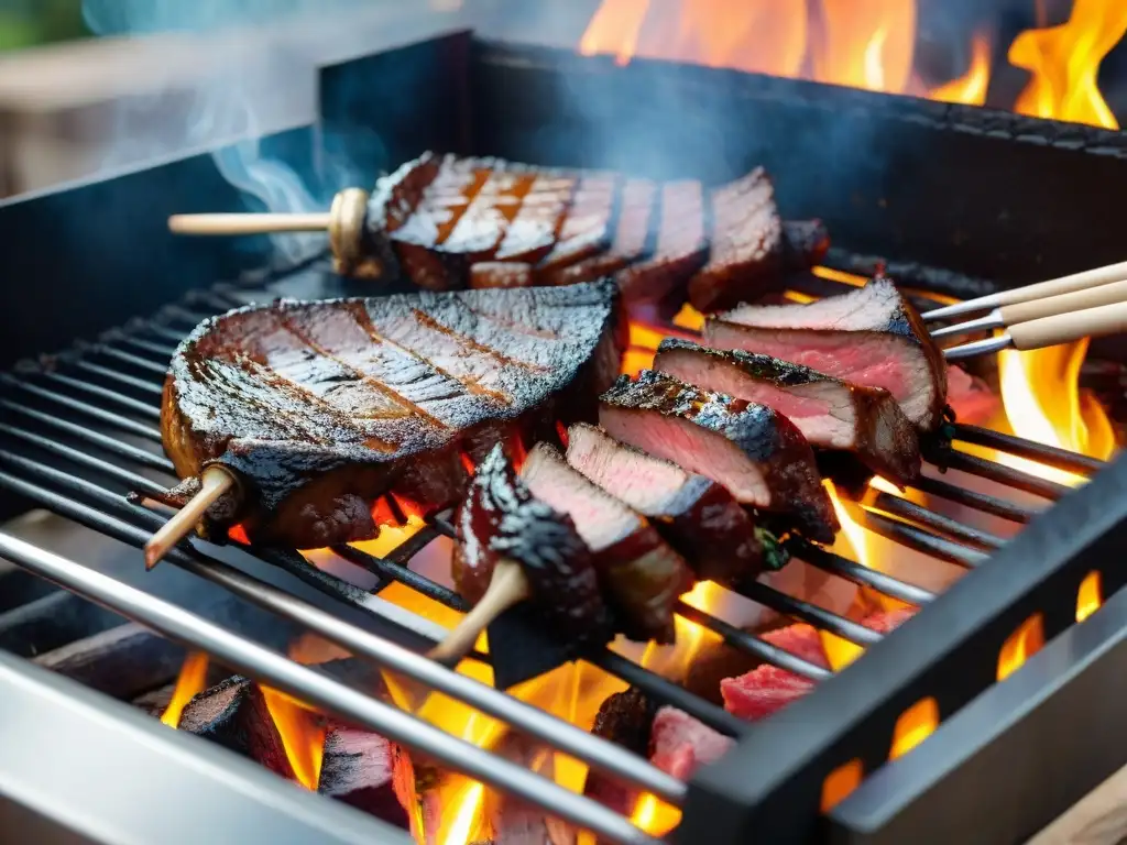 Disfruta de las mejores técnicas parrilla gourmet con este exquisito asado uruguayo al aire libre