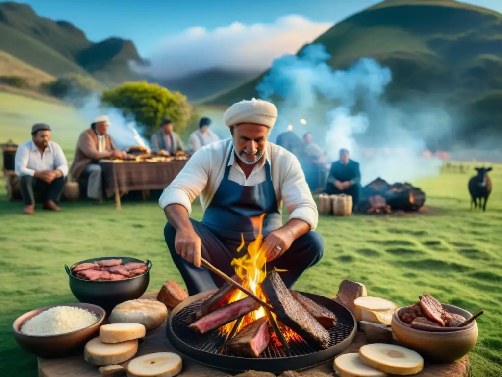 Celebración multicolor en un asado uruguayo con orígenes multiculturales