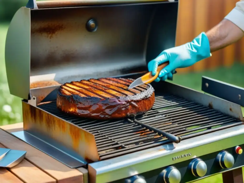 Revivir parrilla asado uruguayo: Restauración meticulosa de una parrilla oxidada, revelando su brillo bajo el óxido