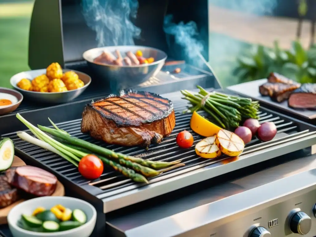 Una parrilla premium para asados perfectos en un ambiente lujoso y acogedor