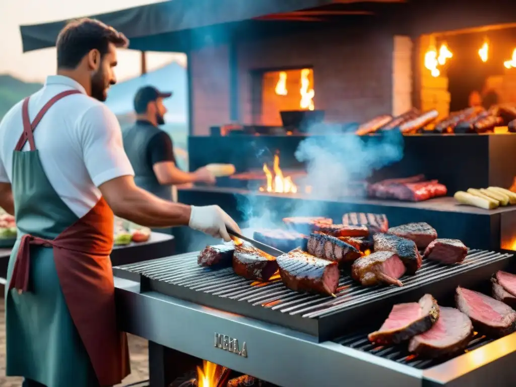 Una parrillada al aire libre en Uruguay con ambiente cálido, música en vivo y las mejores parrilladas con entretenimiento