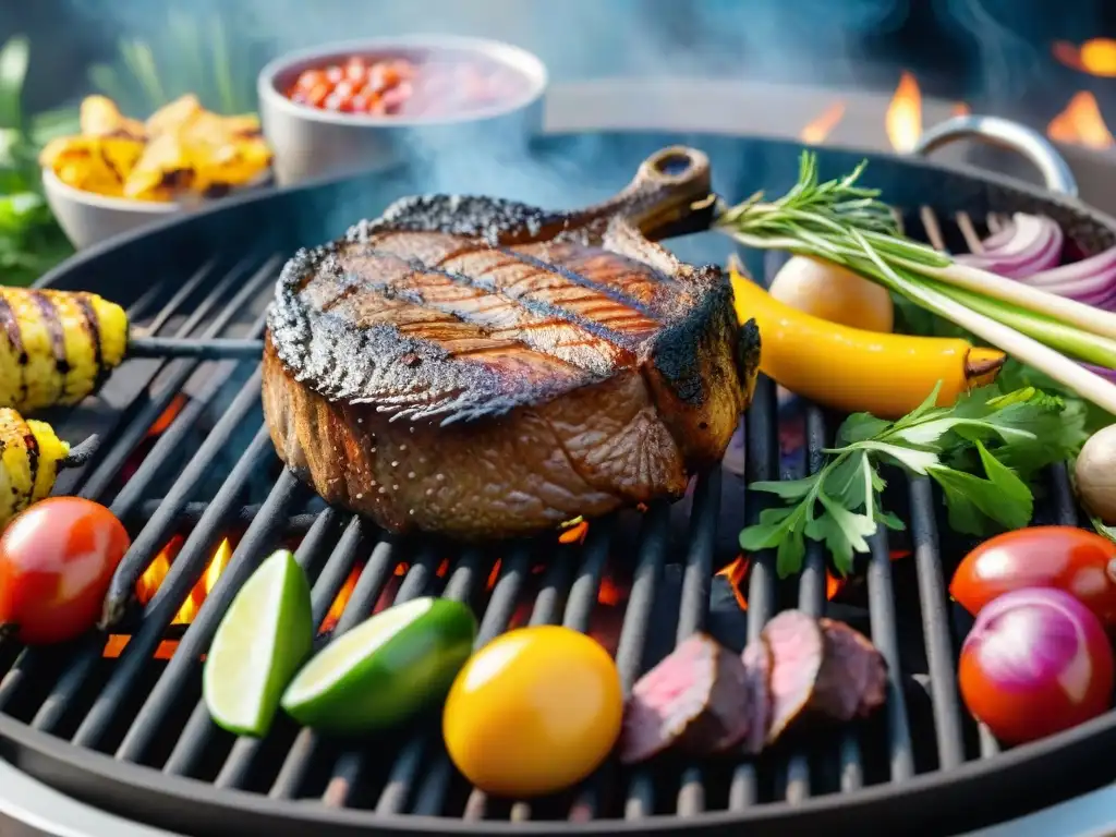 Una parrillada con carnes exóticas deleitando los sentidos con sabores y aromas únicos