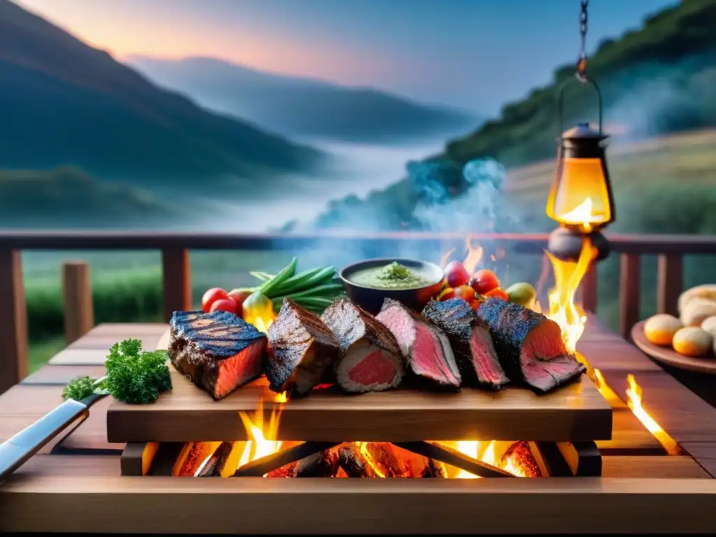 Una parrillada perfecta al aire bajo el cielo estrellado con amigos y familia disfrutando