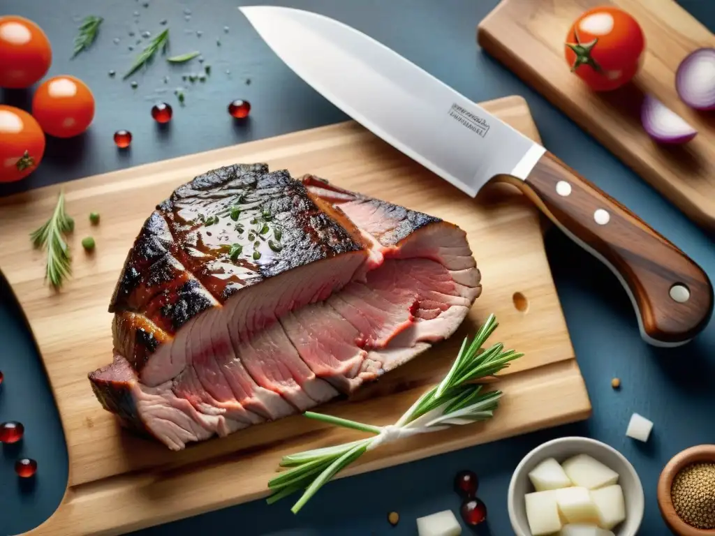 Una selección de cortes de carne menos grasos en tabla de madera, resaltando frescura y calidad