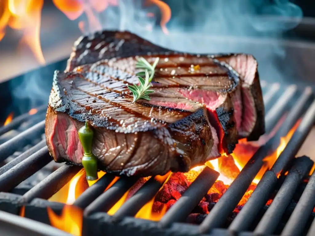 Un suculento filete a la parrilla con un Pinot Noir Uruguay, maridaje perfecto en un entorno natural y acogedor