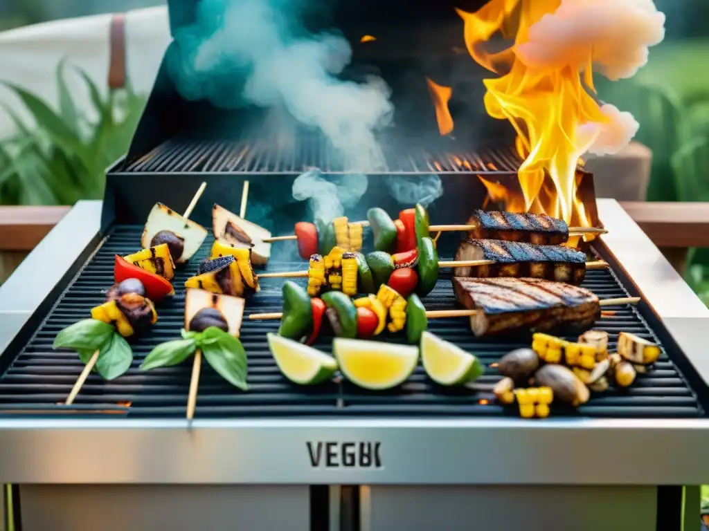 Un vibrante asado vegano bajo el sol del verano, con deliciosas recetas técnicas alternativas